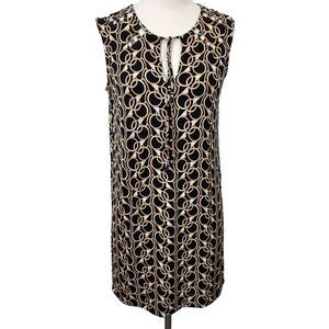 Banana Republic Factory Dress Medium Cut Out Sleeveless Stretch Tie Front Short